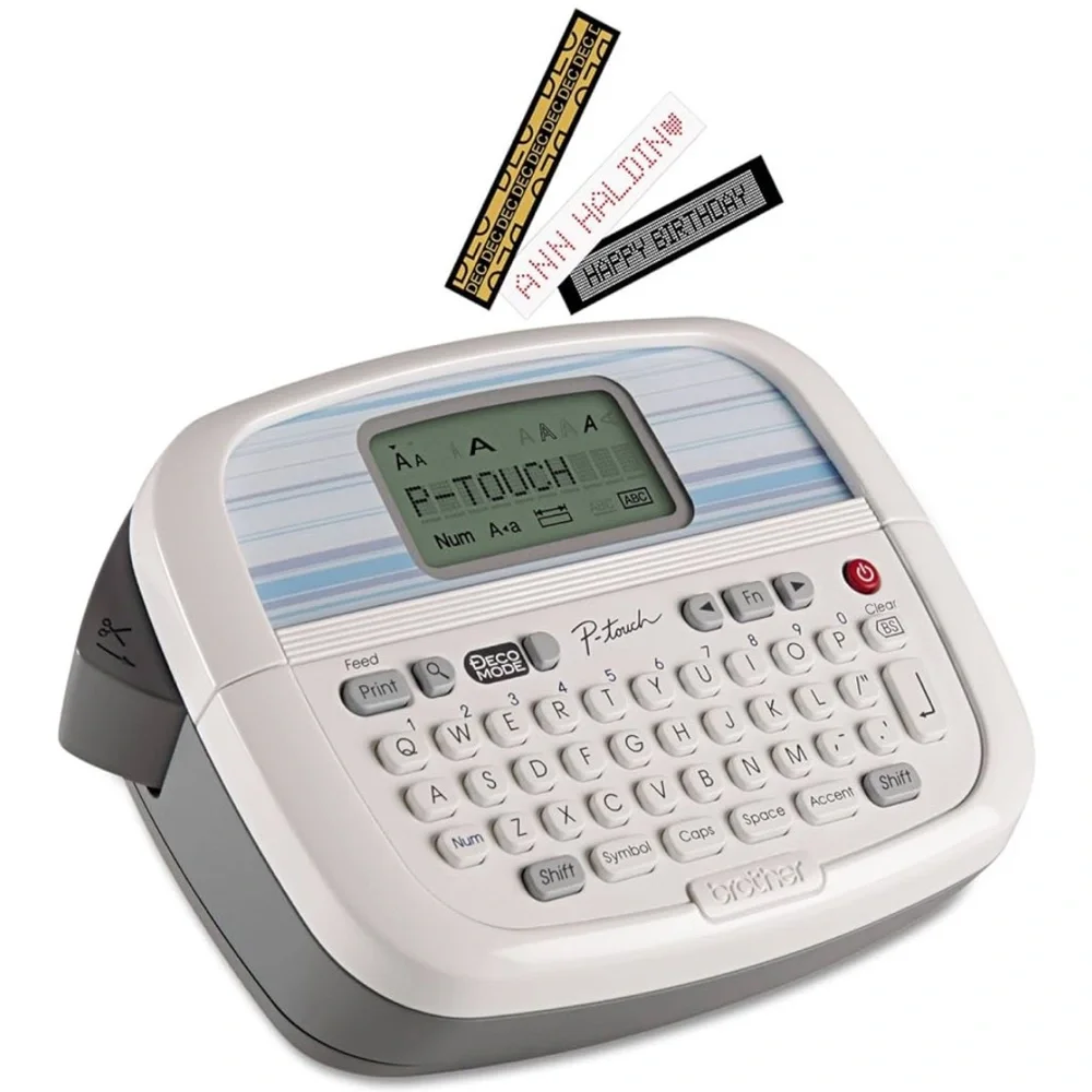 NWOT Brother PT-90 Label Maker in Gray and White Includes Tape